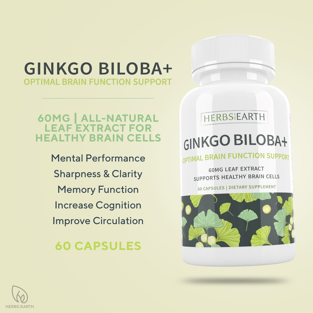 Ginkgo Biloba for Optimal Brain Support 60 capsules Shopee Philippines