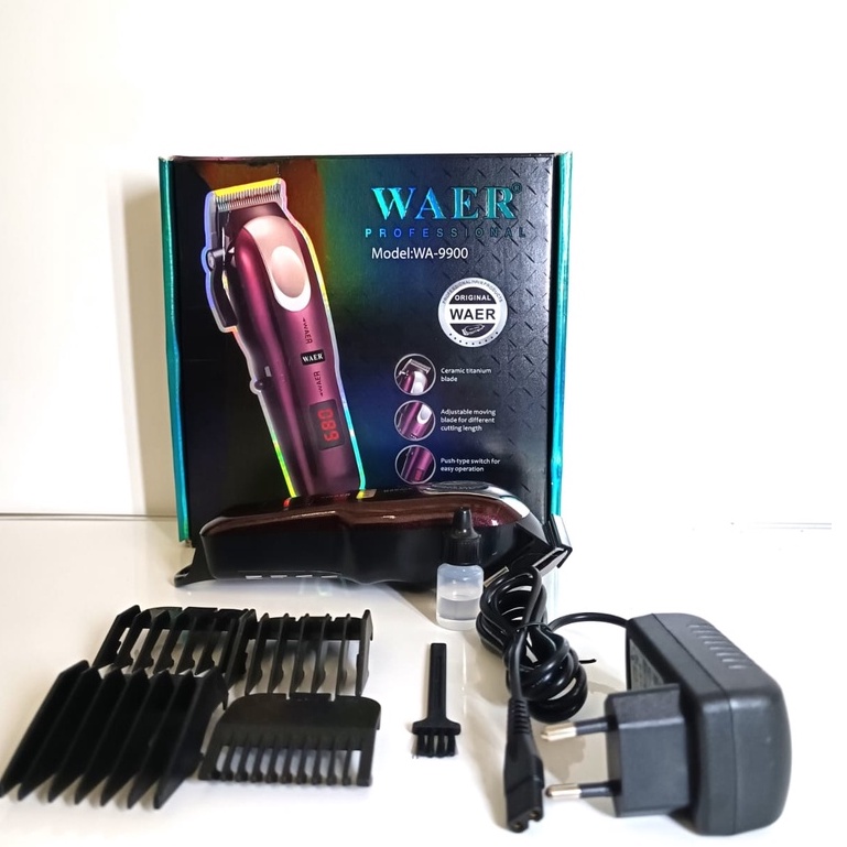 Enough Machine / WAER HAIR WA9900 HAIR CLIPPER CAS ARGE Professional RECHARGEABLE Shopee