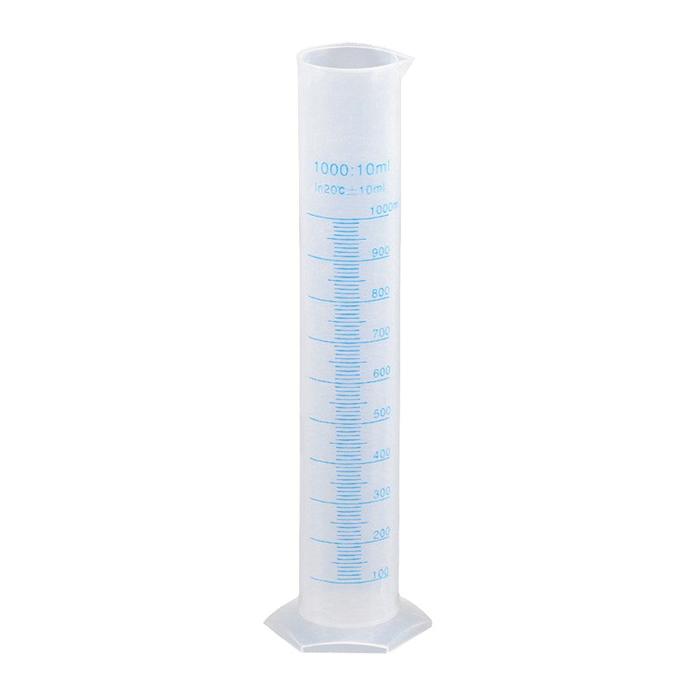 1000ml Transparent Measuring Cylinder Plastic Graduated Cylinder Hexagonal Base As Shown Shopee Philippines