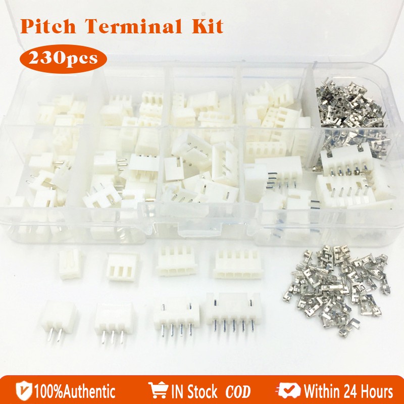Kit Connettori JST XH 2.54mm - 230 Pezzi Per Cablaggi Fai-da-te