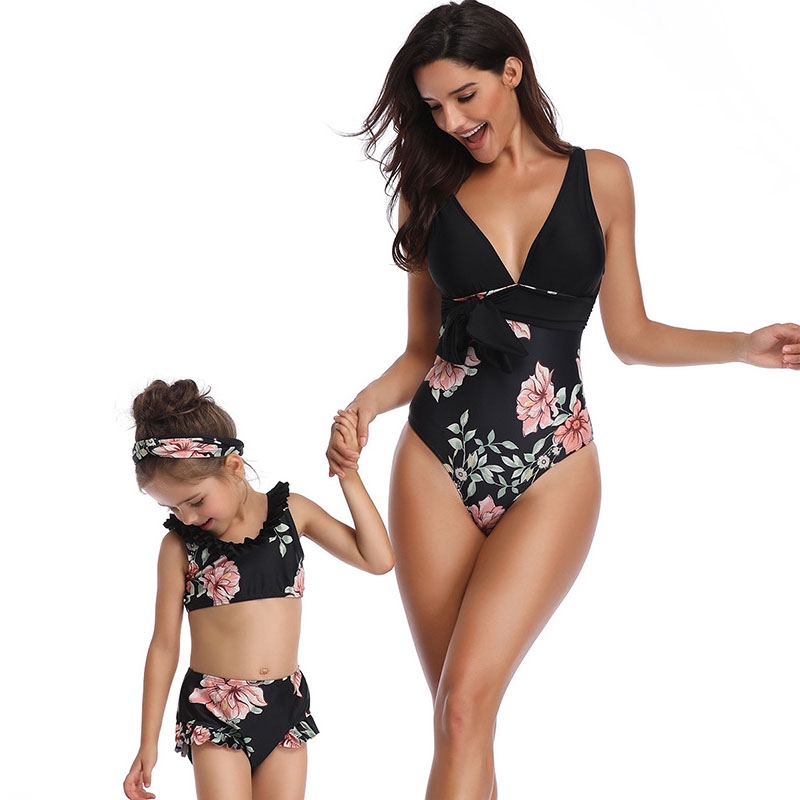 matching one piece swimsuits