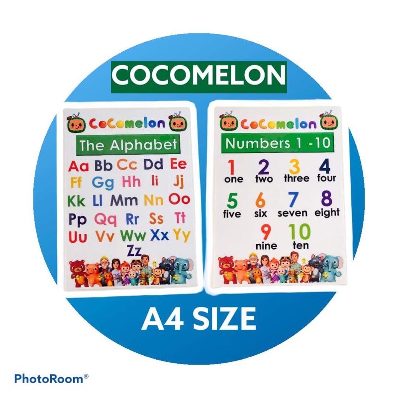 Cocomelon Alphabet Number Chart Shopee Philippines