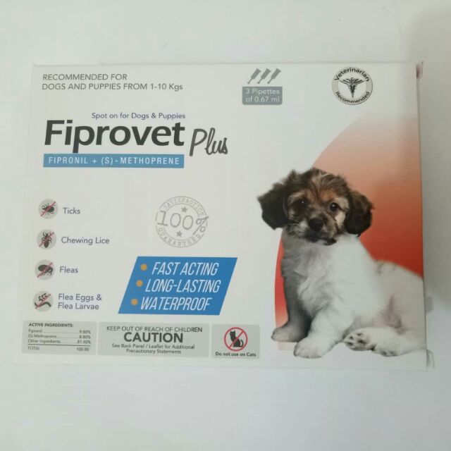 Fiprovet Plus Spot on For Dogs and Cats