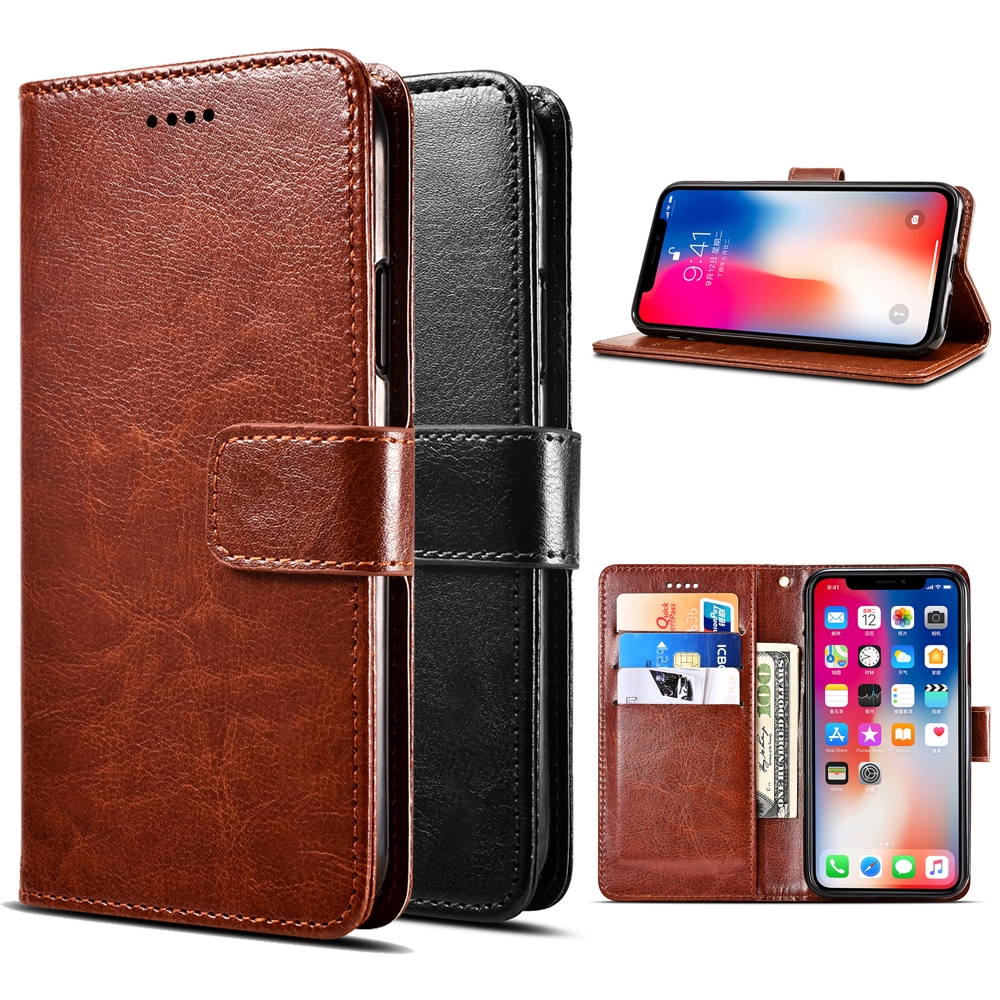 Vivo 1606 / 1609 /1811 1812 1819 1820 Shockproof Solid Color Leather
