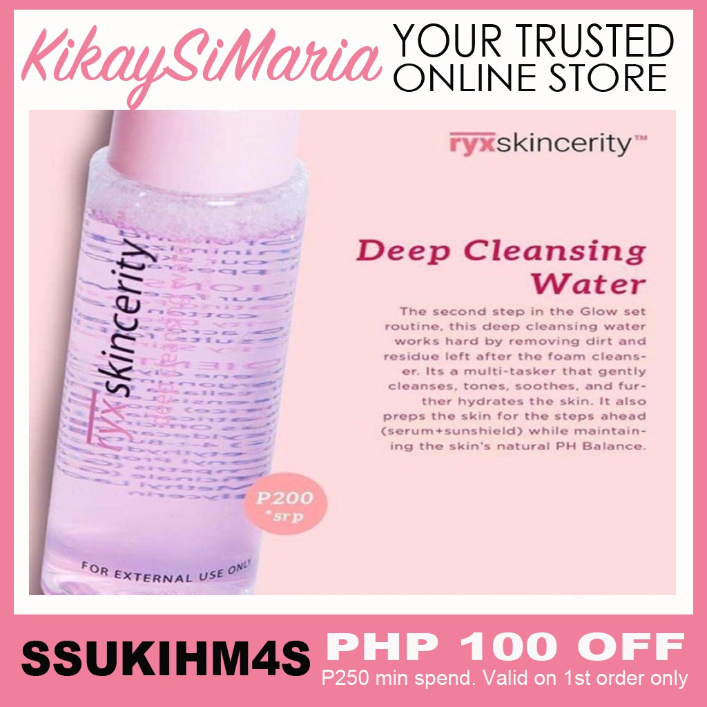 ryx skincerity deep cleansing water