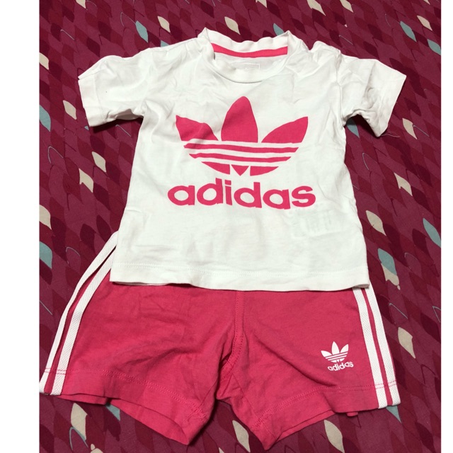 adidas short and shirt set