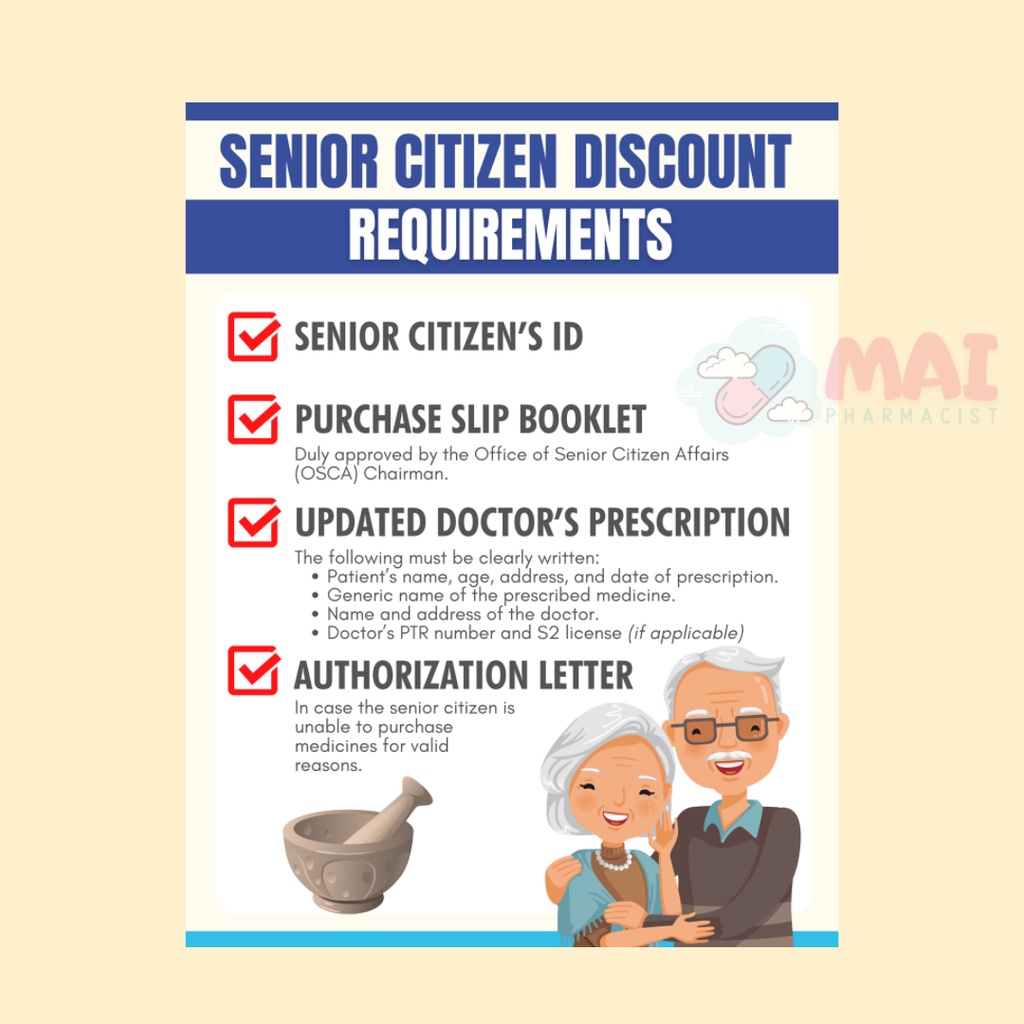 Senior Citizen Discount Requirement POSTER | Shopee Philippines