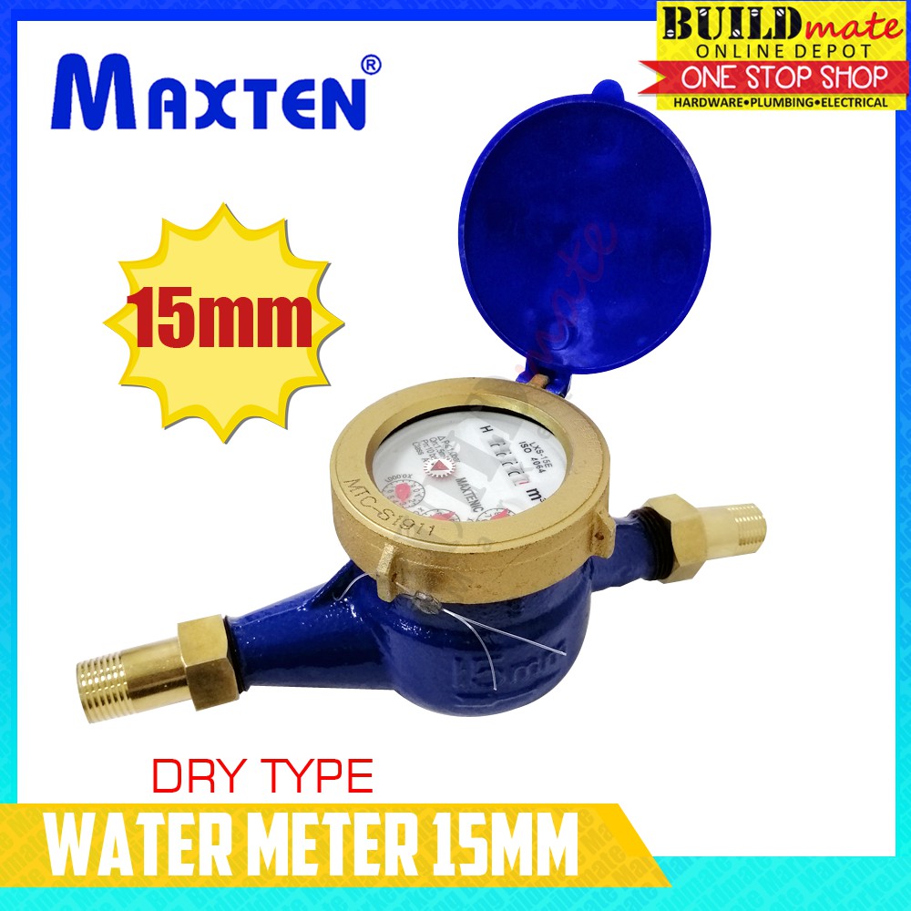 Water Meter Metal 15mm AIMEE / MAXTEN Shopee Philippines