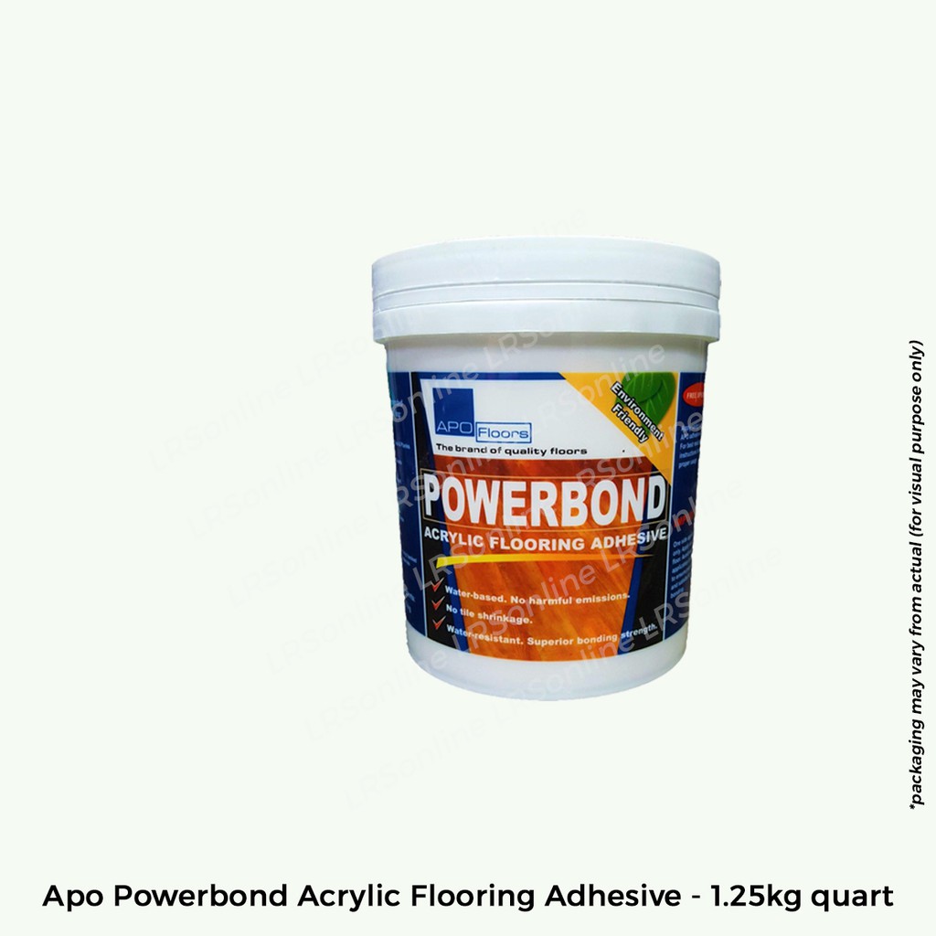 Apo Powerbond Acrylic Flooring Adhesive (quart) Shopee Philippines