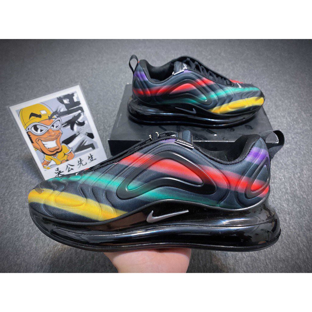 NIKE AIR MAX 720 Rainbow Color Rendering Full Cushion Leisure Wear Jogging S | Shopee Philippines