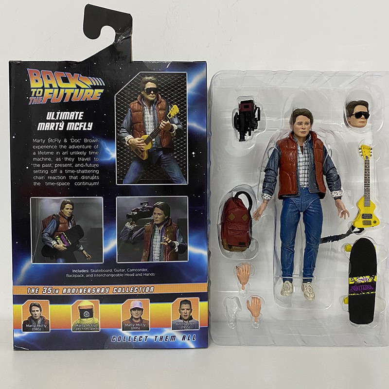 NECA Back To The Future Marty McFly DOC Brown Action Figure Biff Tannen Toy  LhUz | Shopee Philippines
