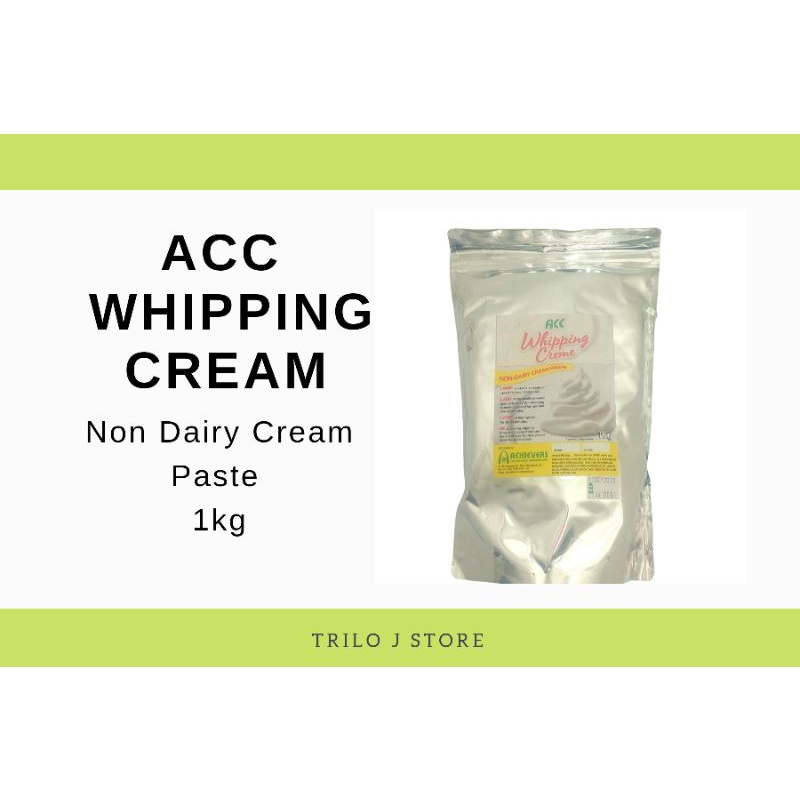 ACC Whipping Cream Non Dairy Cream Paste 1kg Shopee Philippines