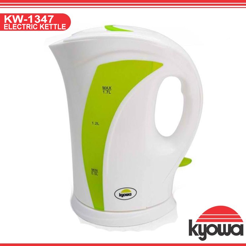 green electric kettle