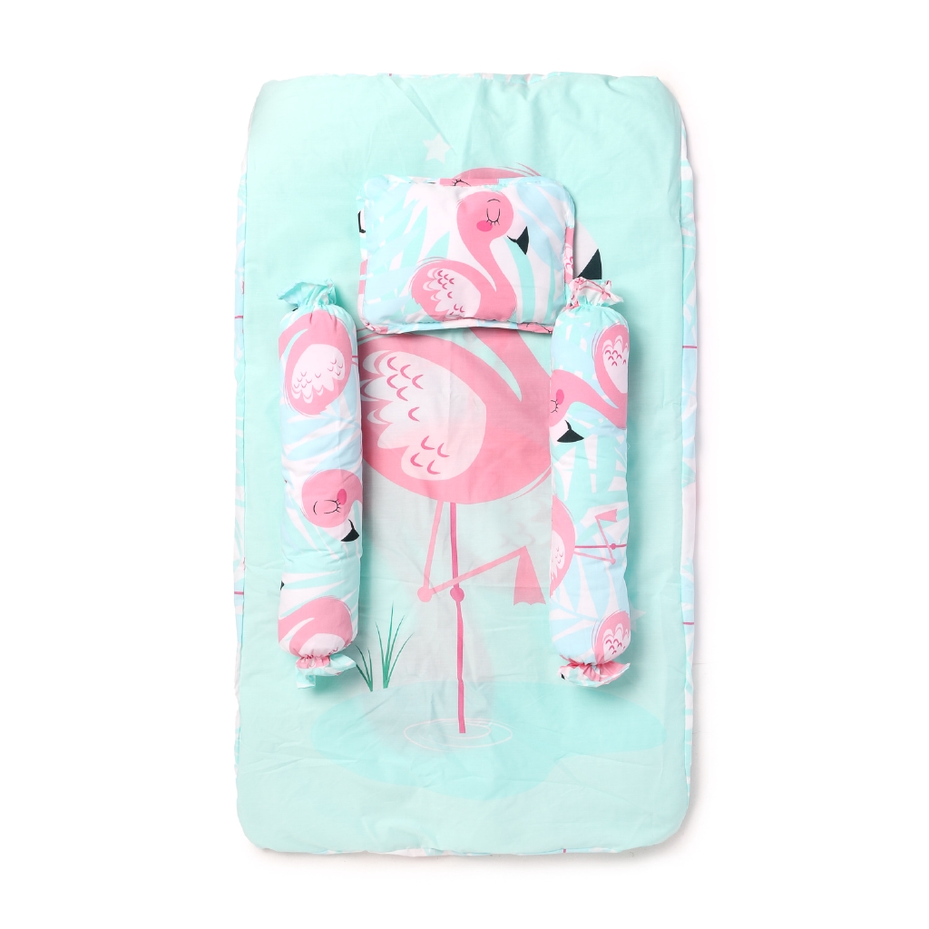 flamingo crib bedding set