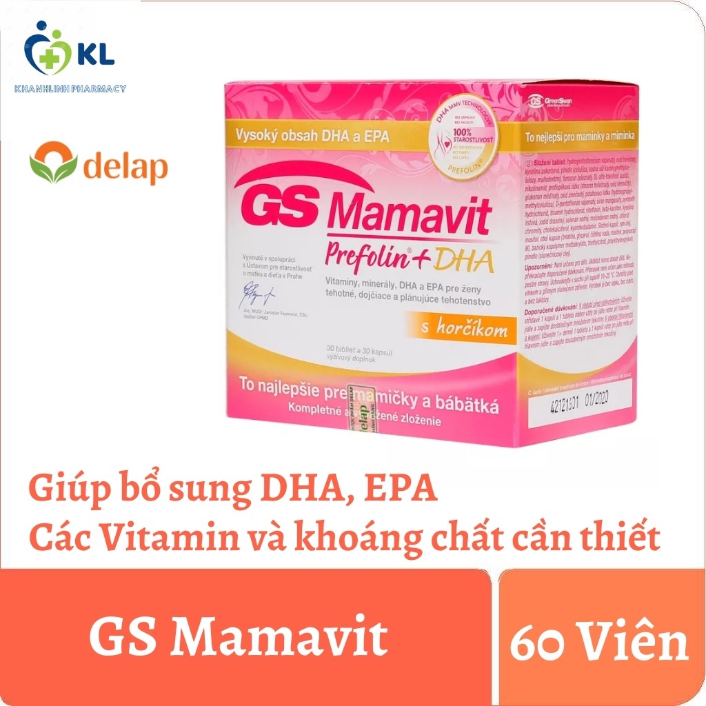 GS Mamavit Prefolin + DHA + EPA An essential nutrient supplement for