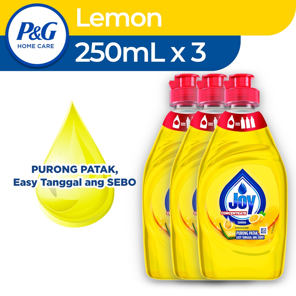 Joy Lemon Concentrate Dishwashing Liquid 780ml Bottle