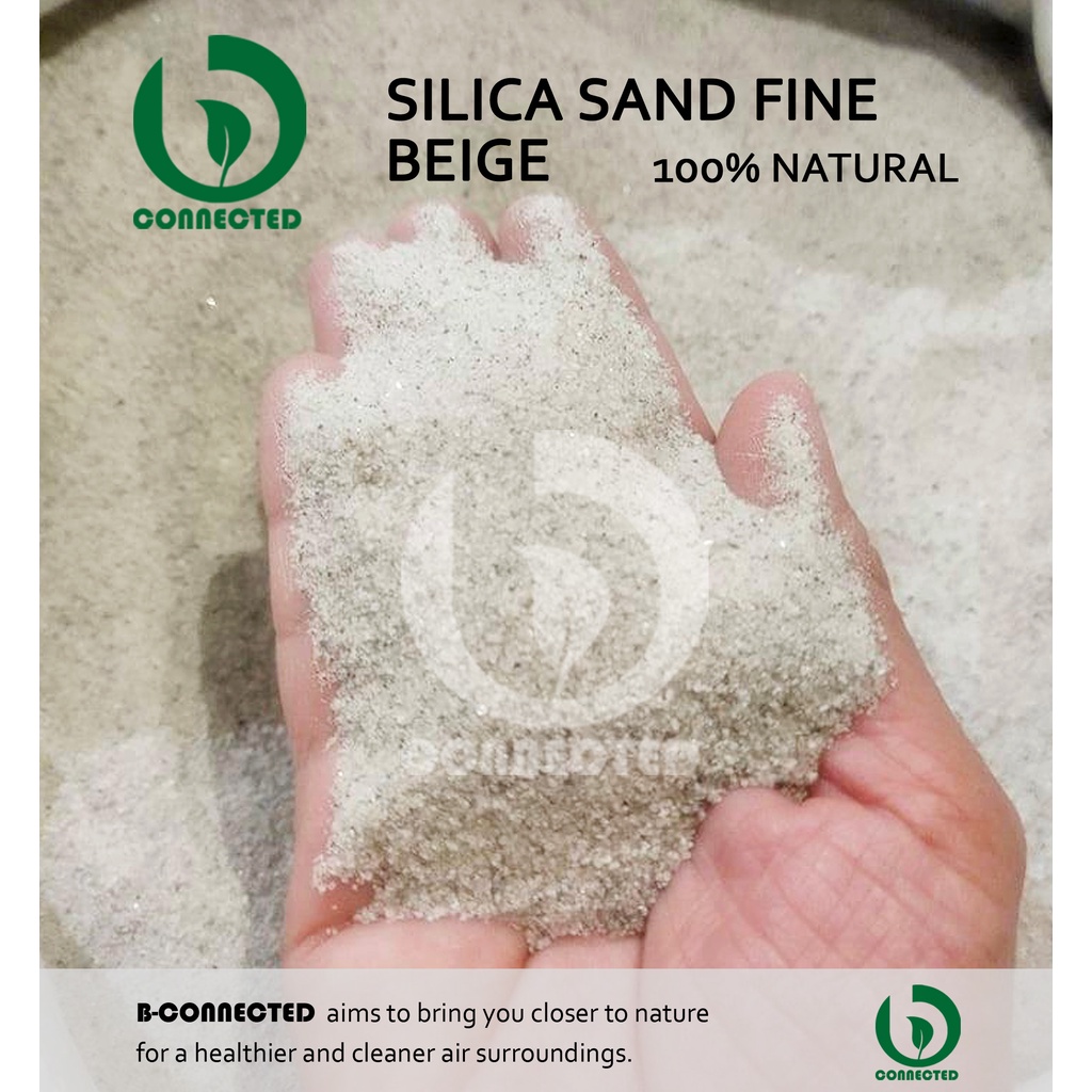 SILICA SAND BEIGE (FINE -1KILO) BY BCONNECTED / AQUARIUM / SANDBLASTING