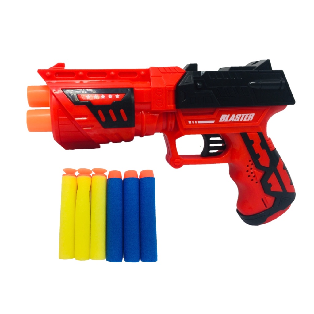 Nerf Gun Soft Bullet Blaster Gun Toy With 6 Soft Bullets Shopee Philippines 4104