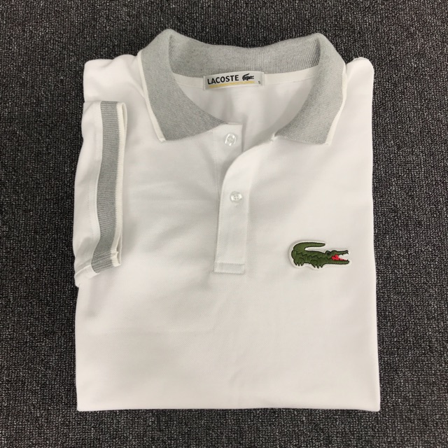 lacoste big logo polo