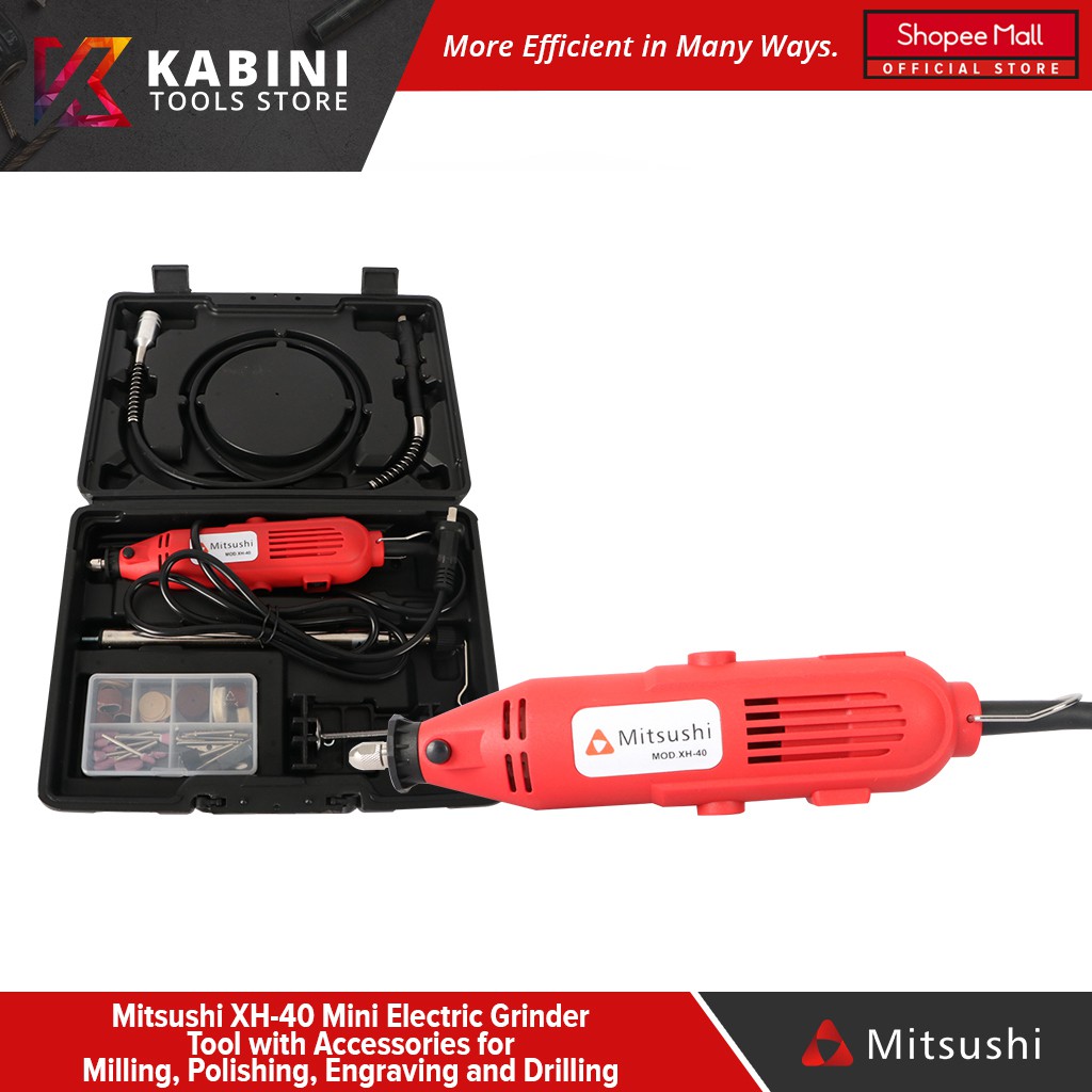 Mitsushi MDMJ40 Mini Electric Die Grinder Set Accessories Milling Polishing,Engraving and