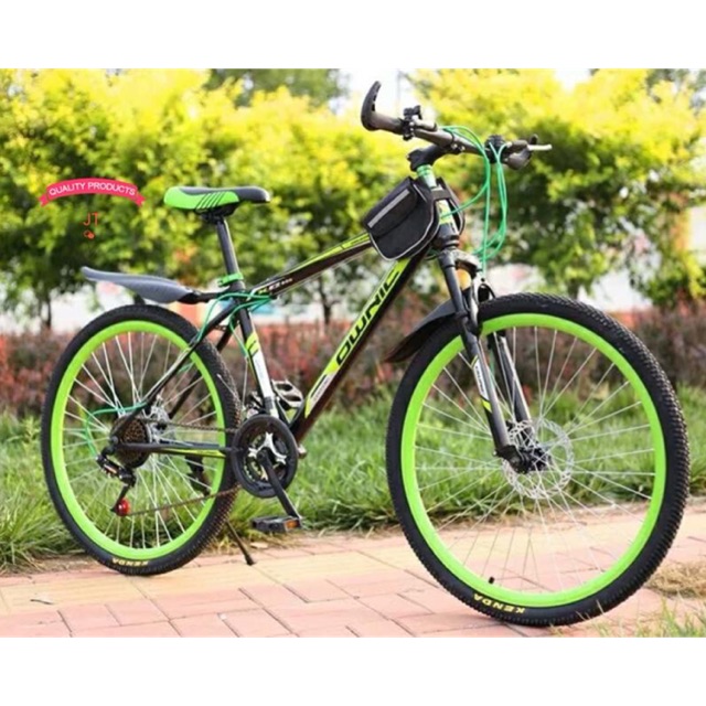 lime green mountain bike