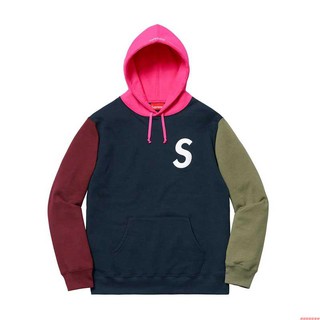 supreme s logo hoodie blue