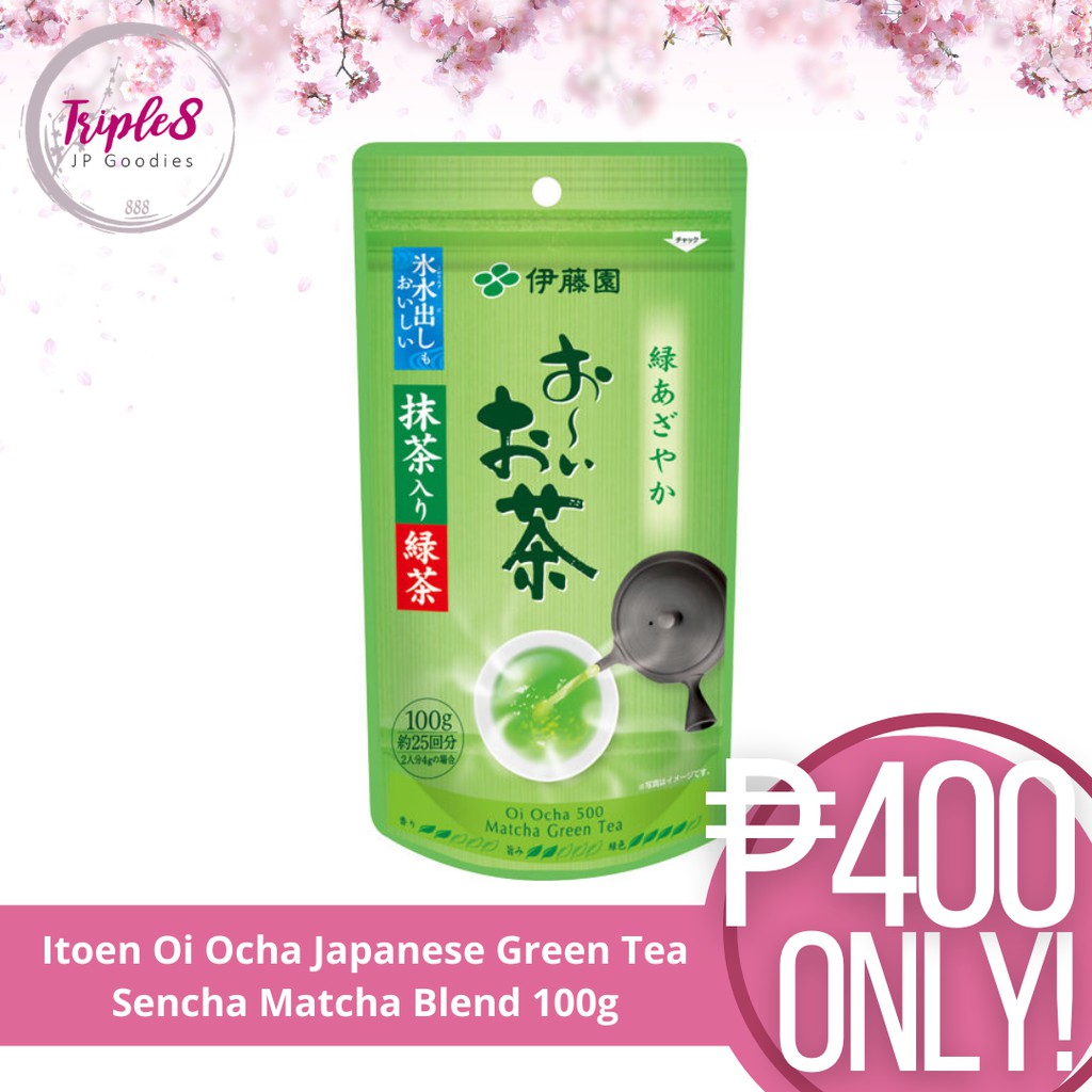 Itoen Oi Ocha Japanese Green Tea Sencha Matcha Blend 100g Shopee