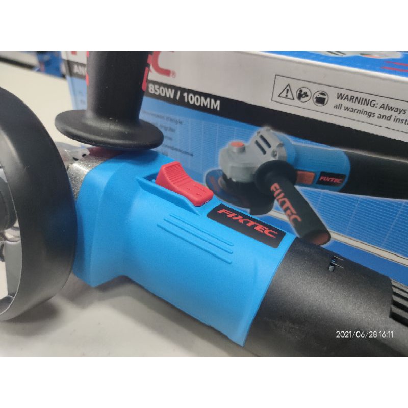 Fixtec 850 Watts Electric Angle Grinder 100MM Slide Switch