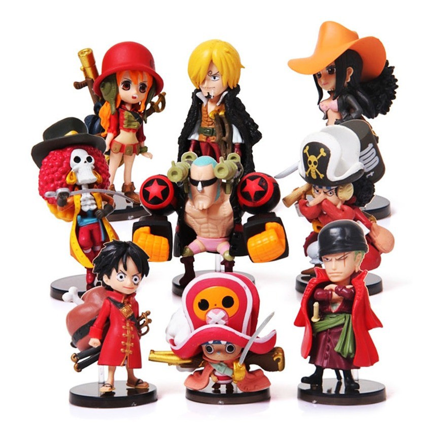 Anime One Piece Mini Action Figures Set Of 9 9cm Shopee Philippines