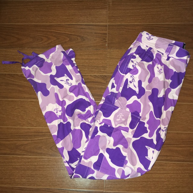 ripndip purple camo pants