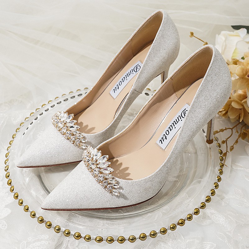 white high heels for wedding