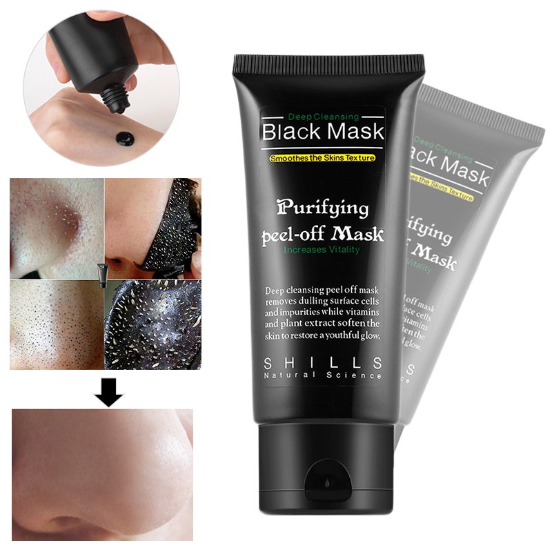 black peel off mask