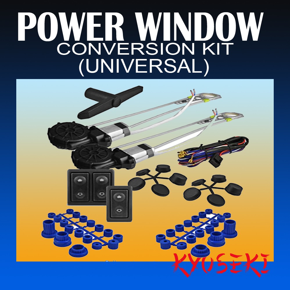 Power Window Conversion Kit (Universal) 2 doors ( Convert Manual to