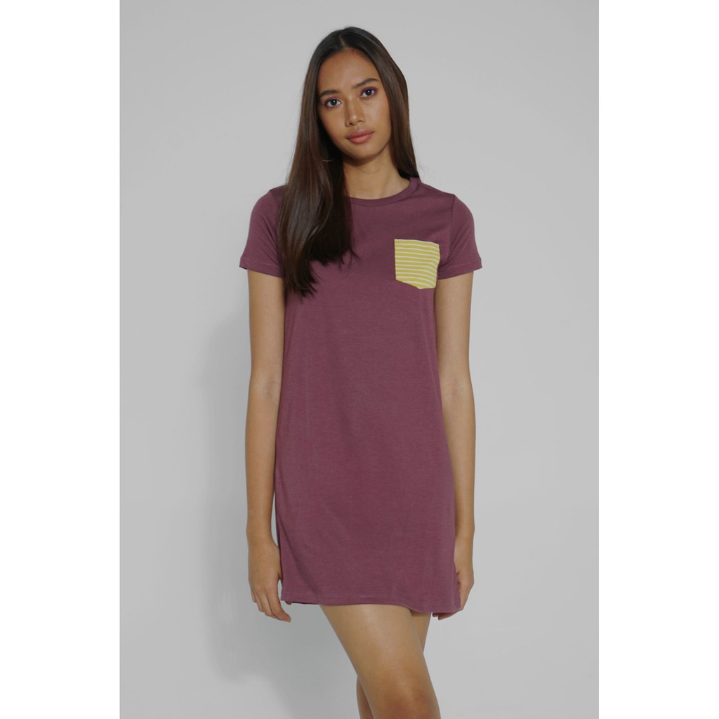 purple tee shirt dress