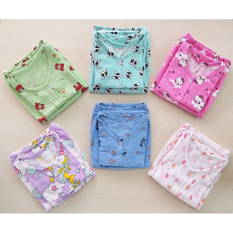 Terno Pajama Kids Girls Pranela | Shopee Philippines