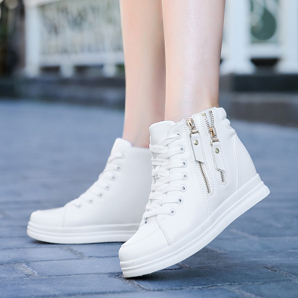 womens flat high top sneakers