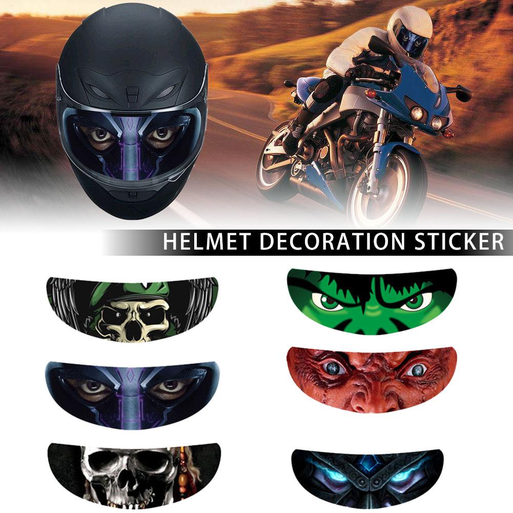 Motorcycle Helmet Decoration Translucent Sticker Detachable Racing