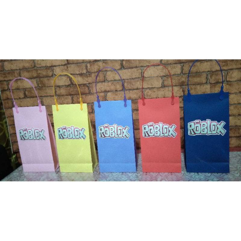 Roblox Themed Paper Loot Bag Shopee Philippines - paper bag roblox