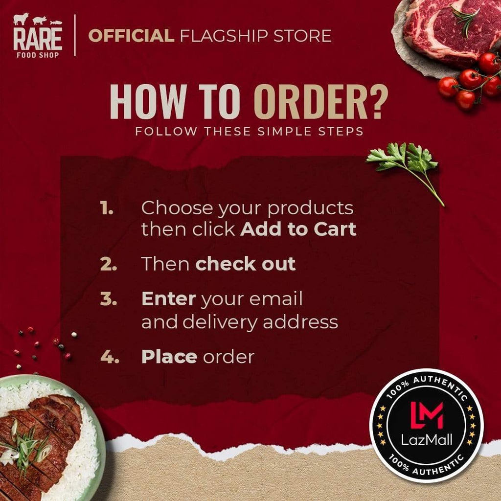 Angus Beef Ribeye (Choice, Bone in) Steak 330-360G #3