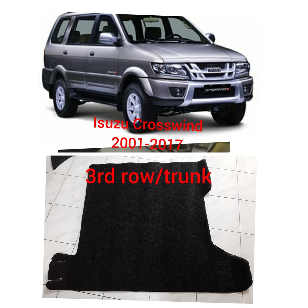 Isuzu Crosswind 20012017 nomad rubber car mat with piping trunk area