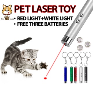 Pet Toy Dogs Toy Cat Laser Toy Pet Cat Laser Funny Toy 2 In 1 Red Laser＆White LED Light Kitten Puppy