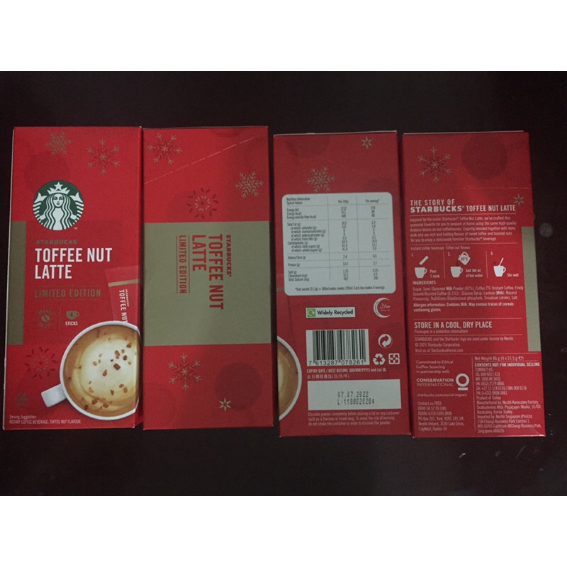 Starbucks Toffee Nut Latte Limited Edition Shopee Philippines