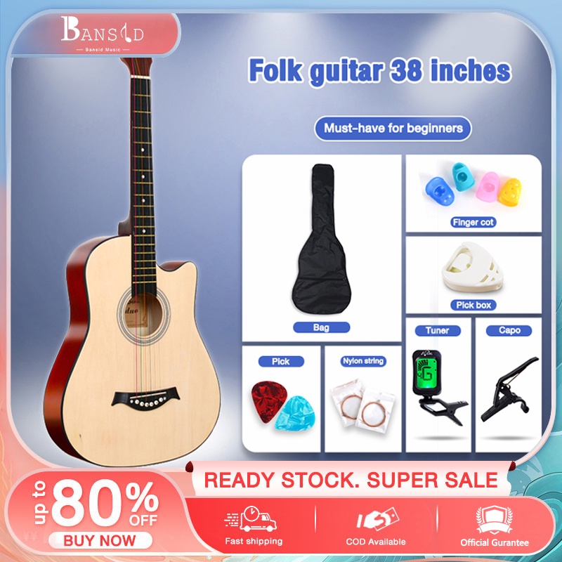 Acoustic guitar special price, 38inch guitar , suitable for beginners, sturdy and easy to carry