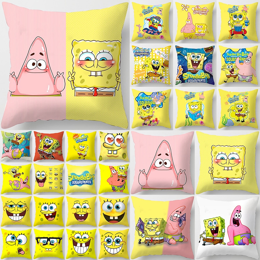 Cute Cartoon SpongeBob Pattern Pillow Case Home Decoration Pillowcase  Cushion Cover | Shopee Philippines