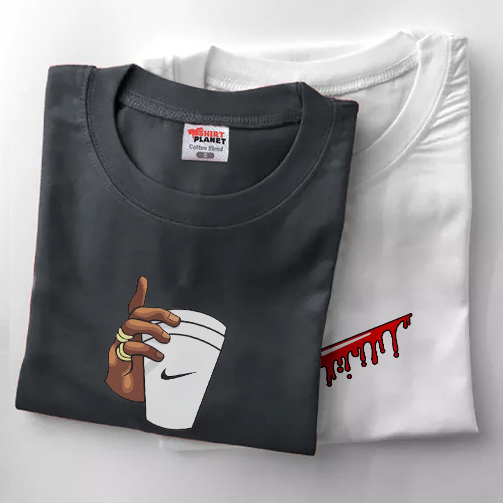 New NlKE CUP SWOOSH Shirt On Fleek Designs Cool Tendy Tees Cotton