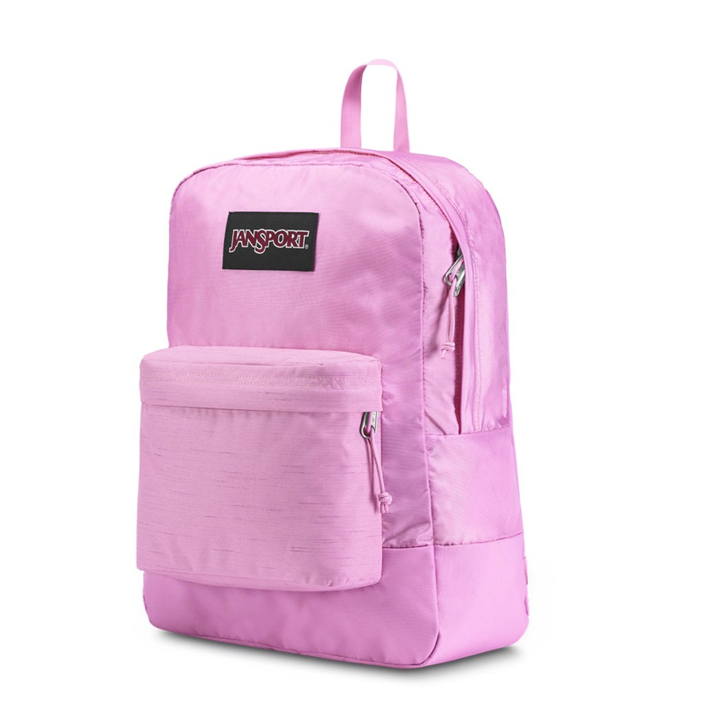 bright pink jansport backpack