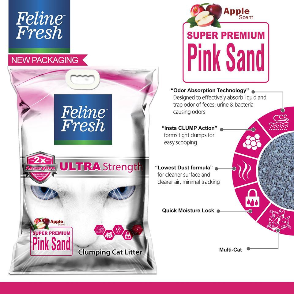 Feline Fresh Pink Sand (Cat Litter Sand) 10L Shopee Philippines