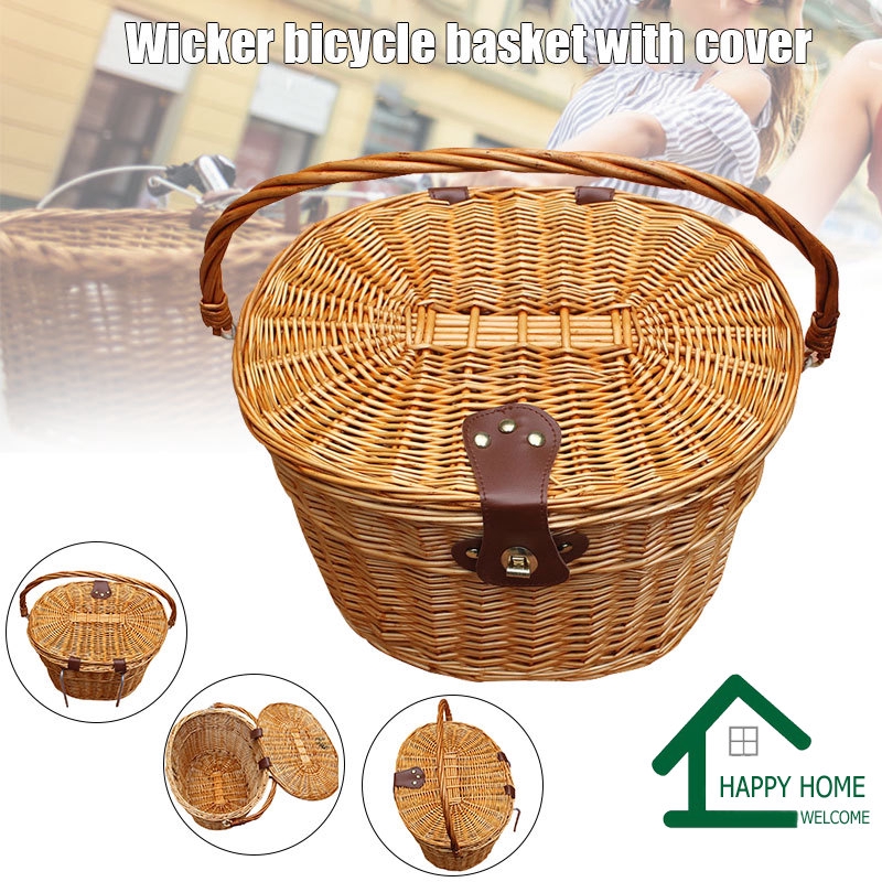 wicker front basket