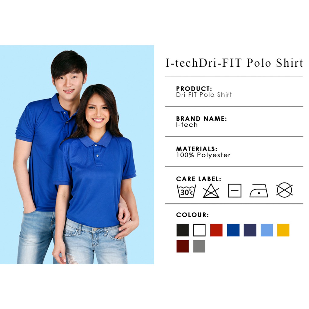 navy blue dri fit polo shirt