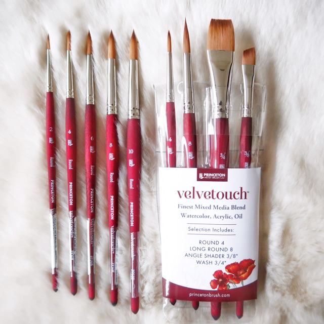 Princeton Velvetouch Long Round Brushes Shopee Philippines
